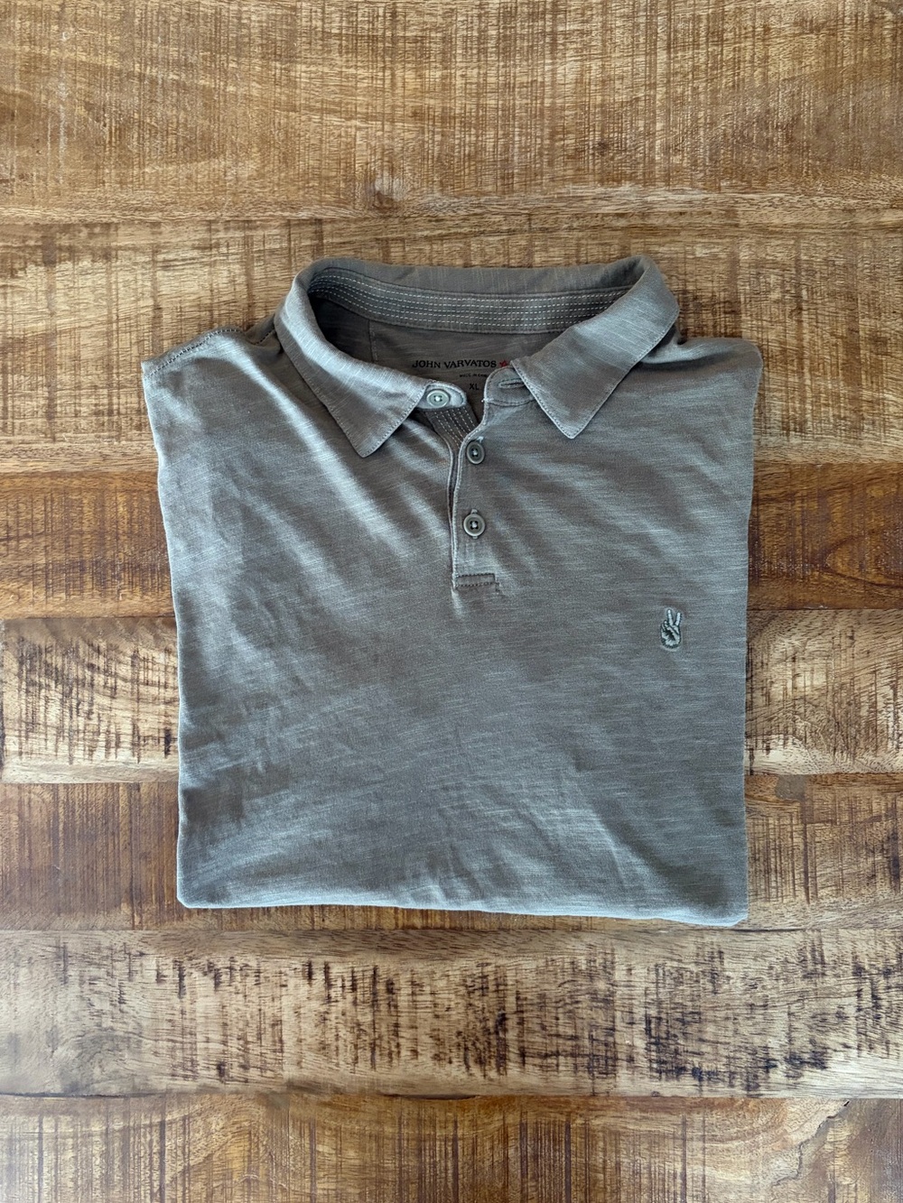 John Varvatos Slub Cotton Polo